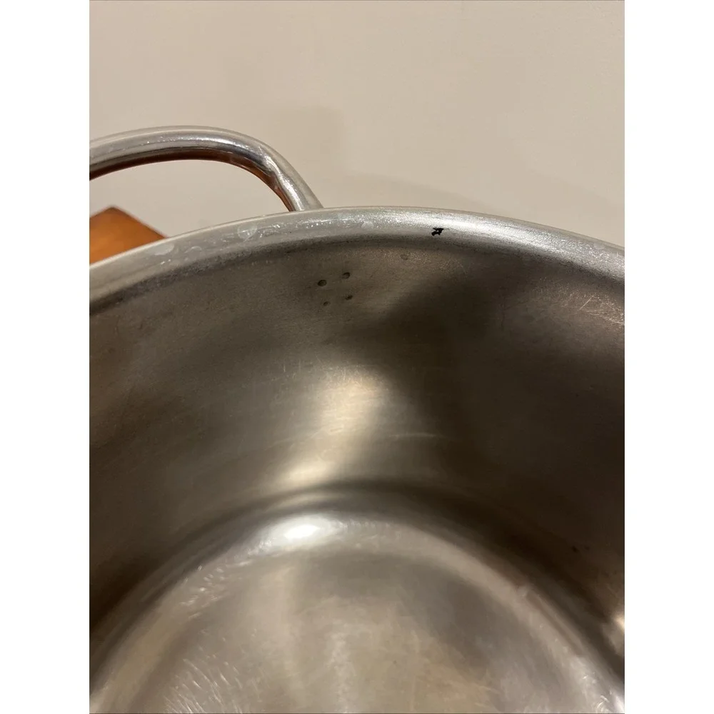 Vintage Farberware Stainless Steel 16 qt Stockpot Aluminum Clad w/ Lid Pot USA
